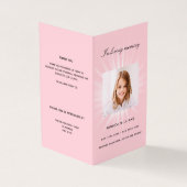 ピンク写真の少女の葬儀プログラム (外部)