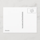 ピンク出血ハート婚約発表 案内ポストカード (裏面)