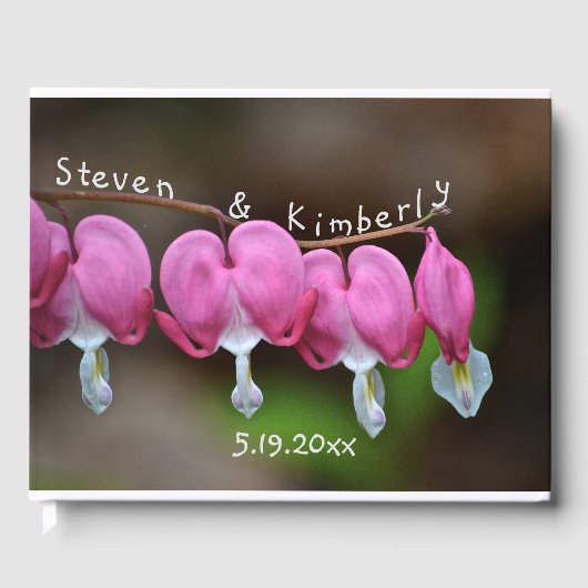 ピンク出血ハート ゲストブック (正面)