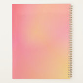 ピンク前向きの桃のグラデーションの美信じ「」 プランナー手帳 (裏面)