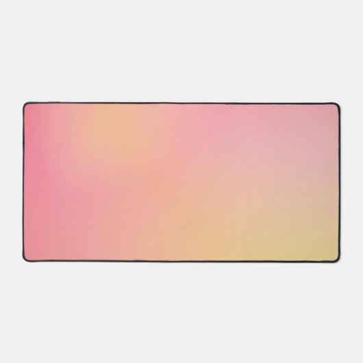 ピンク前向き桃グラデーション美学 デスクマット (正面)