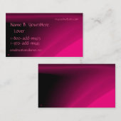 ピンク力色の名刺 名刺 (正面/裏面)