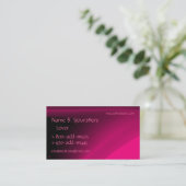ピンク力色の名刺 名刺 (スタンド正面)
