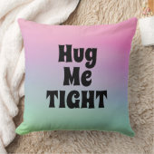 ピンク勾配クールタイポグラフィおもしろい クッション (ブランケット)