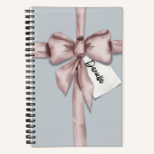 ピンク包まれたの弓で ノートブック (正面)