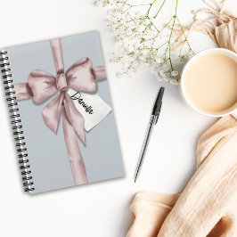 ピンク包まれたの弓で ノートブック