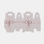 ピンク包まれたの弓で フェイバーボックス (折り畳みなし)