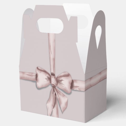 ピンク包まれたの弓で フェイバーボックス (オープン)