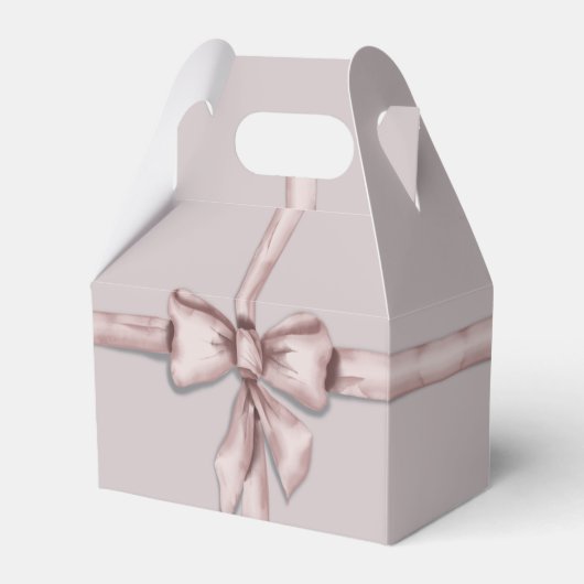 ピンク包まれたの弓で フェイバーボックス (正面サイド)
