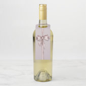 ピンク包まれたの弓で ボトルネックタグ (ボトル)