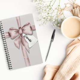 ピンク包まれたの弓のノートに ノートブック