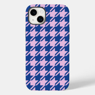 ピンク千鳥格子の+青パターン Case-Mate iPhone 14 PLUSケース