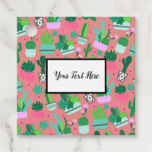 ピンク南西部サボテンのパターン誕生日パーティー