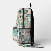 ピンク南西 プリントバックパック (右)