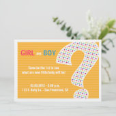 ピンク又はブルーリビール招待状 招待状 (スタンド正面)