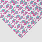 -ピンク及びターコイズか90% pipe%の第90誕生日2はだれであるか見て下さい 薄葉紙 (詳細)