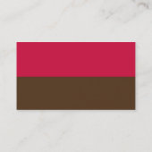 ピンク及びブラウンのストライプのな名刺 名刺 (裏面)