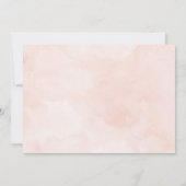 ピンク及びモモの花柄のサンキューカード サンキューカード (裏面)