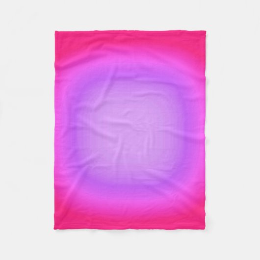 ピンク及びラベンダーFocu フリースブランケット (正面)