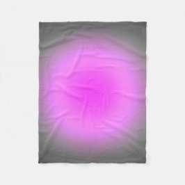 ピンク及び灰色の焦点 フリースブランケット