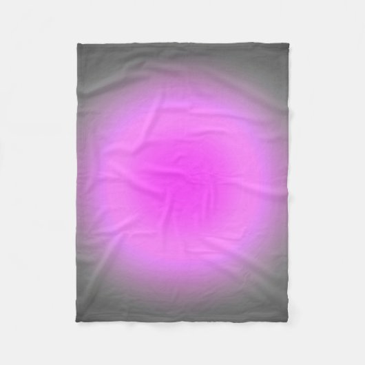 ピンク及び灰色の焦点 フリースブランケット (正面)