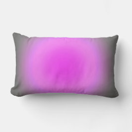 ピンク及び灰色の焦点 ランバークッション