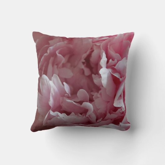 ピンク及び白いシャクヤクは枕2味方しました クッション (裏面)