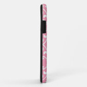 ピンク及び白いダマスク織のモノグラムのiPhone 5 Case-Mate iPhoneケース (裏面/右)