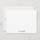 ピンク及び紫色のベビーシャワーの招待状 招待状 (裏面)