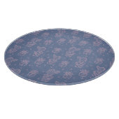 ピンク及び紫色の漫画のサボテンパターン カッティングボード (角)