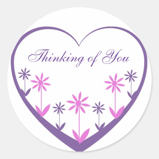 ピンク及び紫色の花とのデキセドリン錠 ラウンドシール (正面)