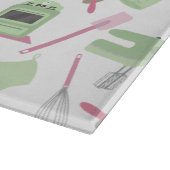 ピンク及び緑の台所まな板 カッティングボード (角)