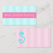 ピンク及び軽い水のエンクロージャカード エンクロージャーカード (正面/裏面)