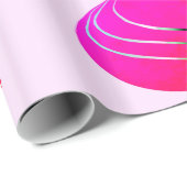 ピンク及び銀球の包み紙 ラッピングペーパー (ロールコーナー)