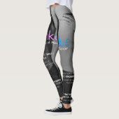 ピンク及び青: 遺伝性の蟹座のレギンスの色 レギンス (左)