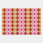 ピンク及び黄色の棚ライナー又は引き出しライナー ラッピングペーパーシート (正面)