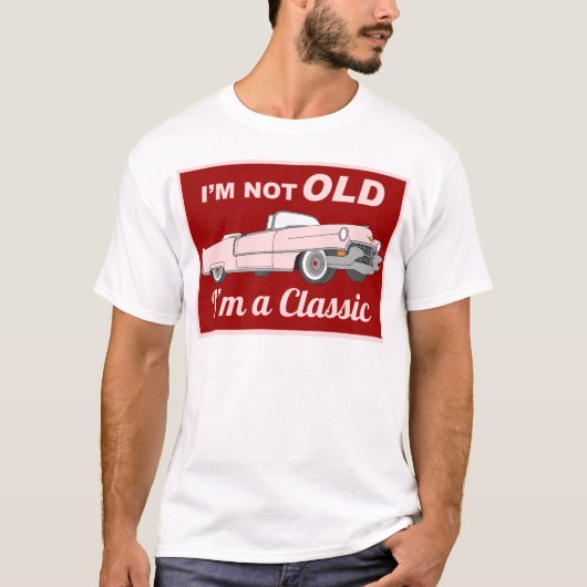 -ピンク古くないしかしクラシック Tシャツ (正面)