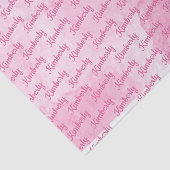 ピンク名前をカスタムする パーソナライズされた 薄葉紙 (詳細)