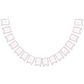 ピンク名門私立校風のお誕生日ケーキ1歳の誕生日トレリス バンティングフラッグ (全)