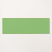 ピンク名門私立校風のとグリーンのモノグラム四分葉箔 ヨガマット (裏面(横))