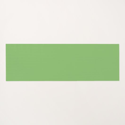 ピンク名門私立校風のとグリーンのモノグラム四分葉箔 ヨガマット (裏面(横))