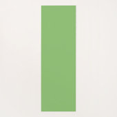 ピンク名門私立校風のとグリーンのモノグラム四分葉箔 ヨガマット (裏面)