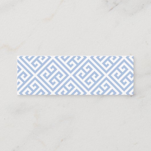 ピンク名門私立校風のとブルージンジャージャーの結婚ウェブサイトカード スキニー名刺 (裏面)