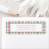 ピンク名門私立校風のと緑のプライドパーソナライズされた ラベル (インサイチュ)