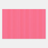 ピンク名門私立校風のと赤のパターンミックス ラッピングペーパーシート (正面)