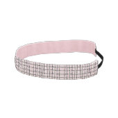 ピンク名門私立校風のと黒のツイード アスレチックヘッドバンド (右)