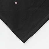 ピンク名門私立校風ののアウトタックル乳癌アワーン フリースブランケット (角)