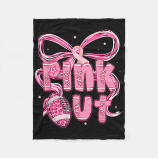 ピンク名門私立校風ののアウトタックル乳癌アワーン フリースブランケット