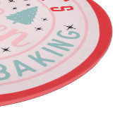 ピンク名門私立校風ののクリスマスカスタムキッチン カッティングボード (角)