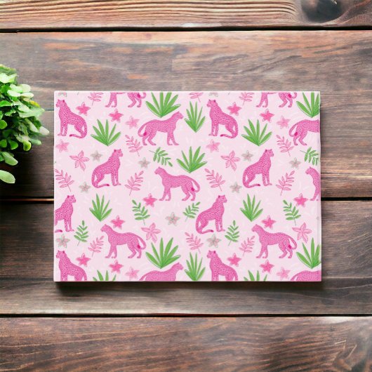 ピンク名門私立校風ののチーズ ノートカード